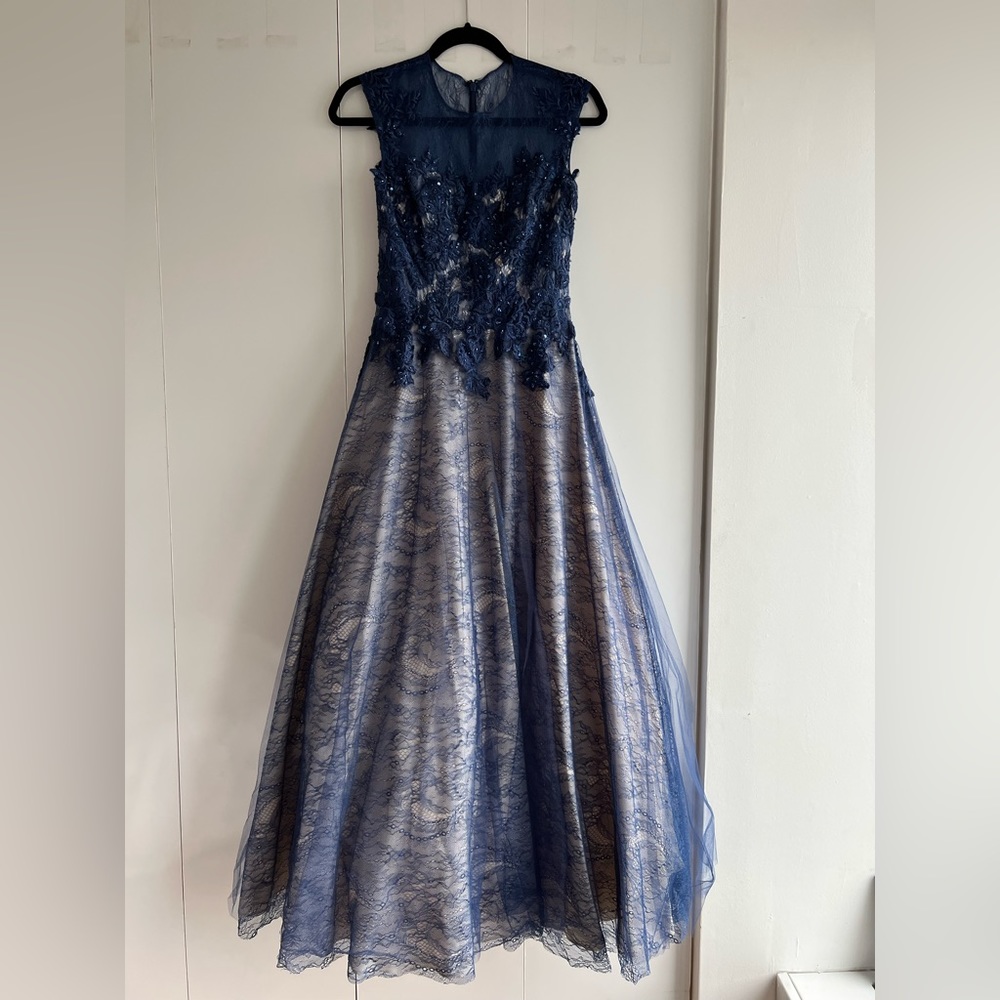 Basix Midnight Blue Evening Gown